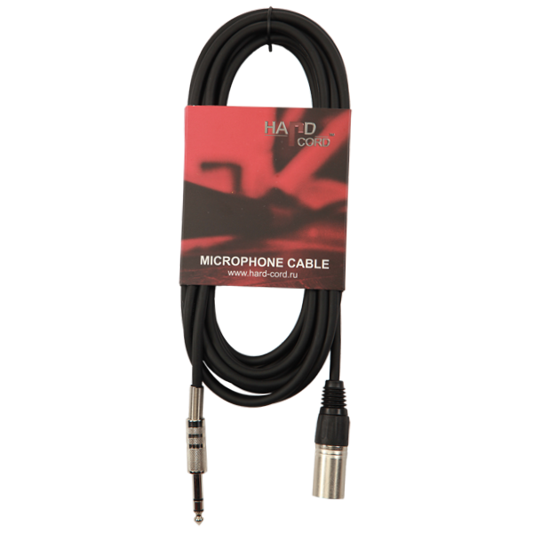 HardCord MCS-100 микрофонный кабель XLR(M)-Jack mono 6,3mm  10m